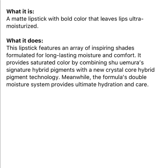 SHU UEMURA LIPSTICK - Picture 5 of 5